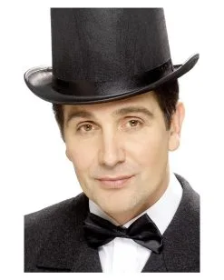 Satin Fliege Schwarz