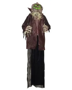 Kürbis Vogelscheuche Mit Licht 180 Cm