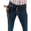 Schwarzes Kunstleder Pistolen Holster -Karneval Universe Verkäufe kunstleder pistolen holster schwarz cowboy kostuem zubehoer fasching pistolenhalter 35775