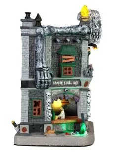 Lemax Spooky Town - Gebrochener Schädel Bar -Karneval Universe Verkäufe lemax spooky town broken skull bar halloween dekoration spooky town gebaeude 53846 03