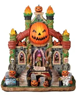 Lemax Spooky Town - Gruft Der Verlorenen Kürbis Seelen -Karneval Universe Verkäufe lemax spooky town crypt of the lost pumpkin souls halloween dekoration spooky town gebaeude 53842 05