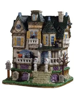 Lemax Spooky Town - Spukhaus Auf Dem Hügel -Karneval Universe Verkäufe lemax spooky town the haunted knoll halloween dekoration spooky town gebaeude kaufen 53890 01