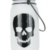 Beleuchtete Totenschädel Laterne Aus Glas -Karneval Universe Verkäufe leuchtende totenkopf glas laterne glowing skull glass lantern halloween totenschaedel deko 52603