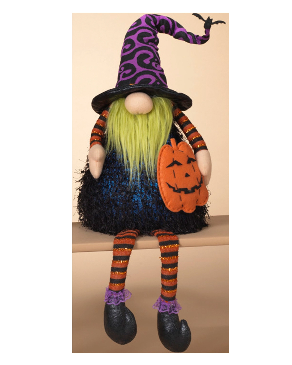 Leuchtender Halloween Zwerg Kantenhocker Mit Kürbis 75cm 4 Leuchtender Halloween Zwerg Kantenhocker Mit Kürbis 75cm – Bild 2