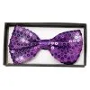 Pailletten Fliege Deluxe Lila -Karneval Universe Verkäufe lila pailletten fliege deluxe schleife kostuem zubehoer herrenfliege purple sequin tie