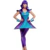 Ausserirdisches Damenkostüm Lila 1 Ausserirdisches Damenkostüm Lila -Karneval Universe Verkäufe lila space alien damenkostuem space alien faschings kostuem alien costume for ladies 37297
