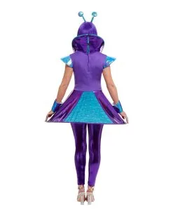 Ausserirdisches Damenkostüm Lila -Karneval Universe Verkäufe lila space alien damenkostuem space alien faschings kostuem alien costume for ladies 37297 3