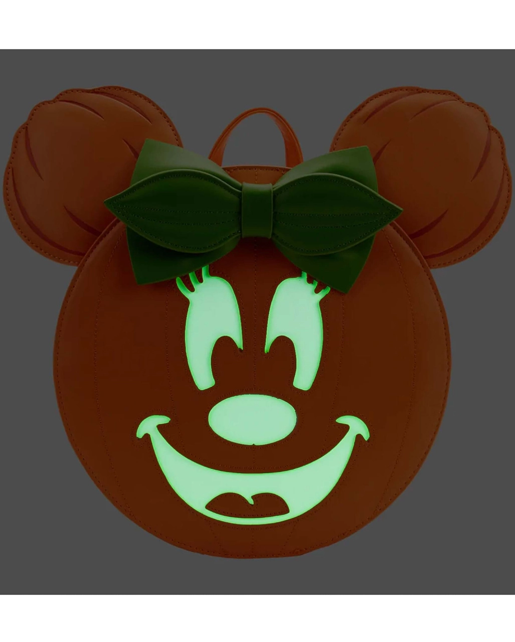 Disney Glow Face Minnie Pumpkin Rucksack Loungefly 4 Disney Glow Face Minnie Pumpkin Rucksack Loungefly – Bild 2