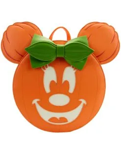 Disney Glow Face Minnie Pumpkin Rucksack Loungefly