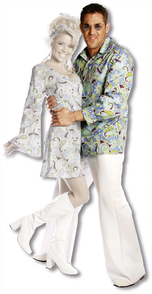 Männer Hippie Hemd Blau 3 Männer Hippie Hemd Blau