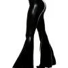 Metallic Kostüm Schlaghose Schwarz -Karneval Universe Verkäufe metallic schlaghose schwarz kostuemhosen 70er jahre damenkostuem 70s bell bottoms 31562
