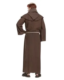 Mönchskutte Kostüm Mit Tonsur Perücke -Karneval Universe Verkäufe mittelalter moench kostuem moenchsrobe fasching karnevalsverkleidung moench 10281 2