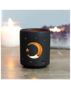 Mond & Sterne Teelichthalter 7 Mond & Sterne Teelichthalter -Karneval Universe Verkäufe mystischer mond teelichthalter mystical moon tealight holder halloween tischdeko gothic dekoration 50819 03