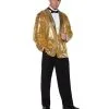 Goldenes Pailletten Jacket -Karneval Universe Verkäufe pailetten jacket gold goldenes glitzer jacket silvester jacket 70er jahre jacket kostuemjacket 25546