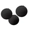 Schwarzes Papier Lampion Set 3tlg. -Karneval Universe Verkäufe papier lampion set 3tlg schwarz 37546