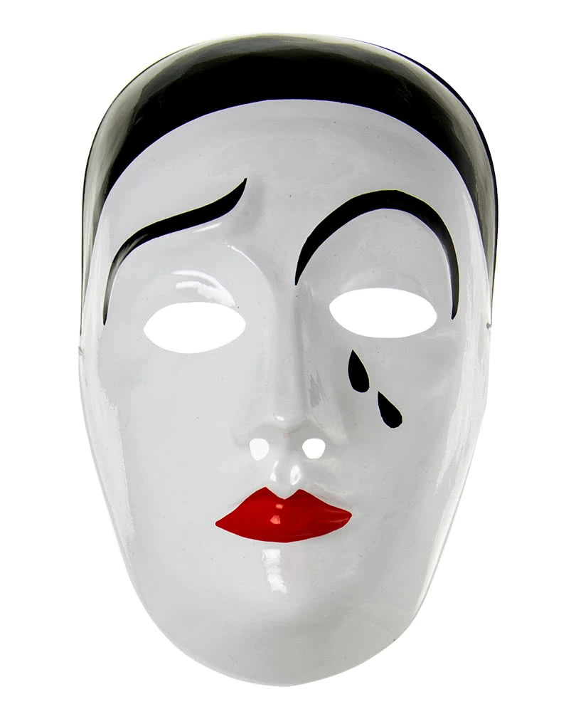 Pierrot Maske PVC 3 Pierrot Maske PVC