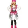 Pinke Piratentochter Kinderkostüm -Karneval Universe Verkäufe pinke piratin kinderkostuem seeraeuber lady kostuem fuer maedchen 25447