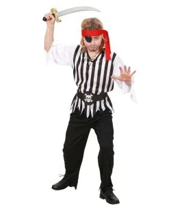 Seeräuber Kinderkostüm Mit Stirnband 4-tlg. -Karneval Universe Verkäufe piraten kinderkostuem mit stirnband seeraeuber kinderkostuem pirat child costume with headband 52314 02