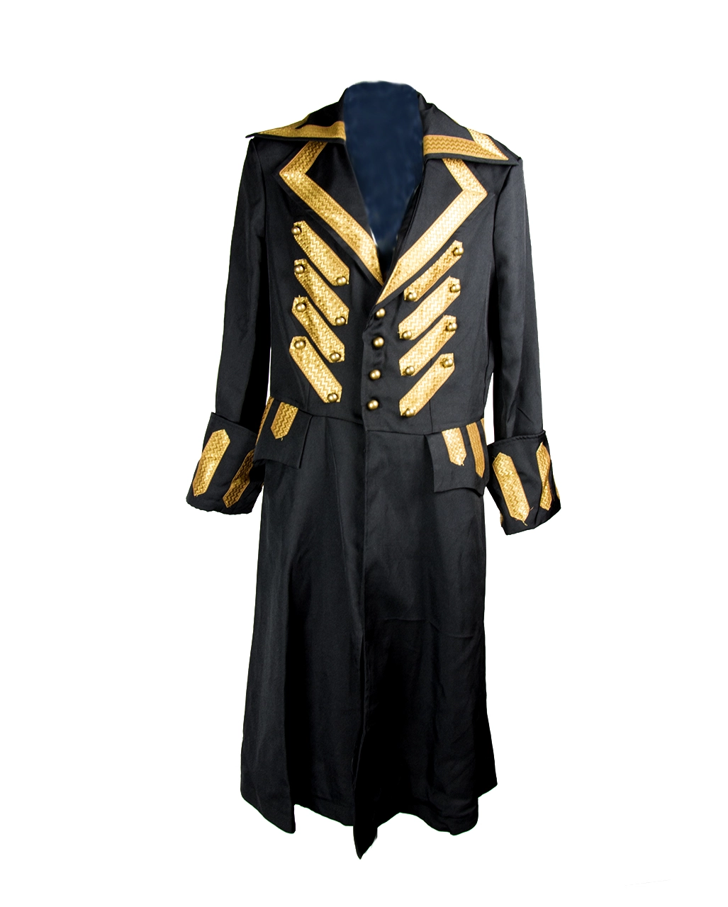 Deluxe Piraten Kostümjacke Schwarz 3 Deluxe Piraten Kostümjacke Schwarz