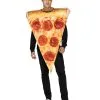 Unisex Kostüm Pizza -Karneval Universe Verkäufe pizza kosteum unisex pizza salami verkleidung fuer jga und karneval faschingskostuem 28358