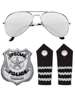 Cop Kostümzubehör Set 4-tlg.