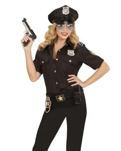 Cop Kostümzubehör Set 4-tlg. -Karneval Universe Verkäufe polizistem kostuemzubehoer set polizei uniform zubehoer police set 29372 4