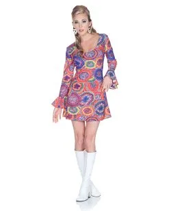 Hippie Minikleid Psychedelic