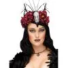 Kopfschmuck Raben Königin -Karneval Universe Verkäufe raben koenigin kopfschmuck halloween kostuem zubehoer raven mistress headpiece 31126