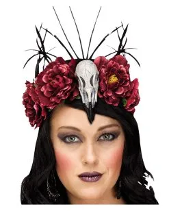 Kopfschmuck Raben Königin -Karneval Universe Verkäufe raben koenigin kopfschmuck halloween kostuem zubehoer raven mistress headpiece 31126 2