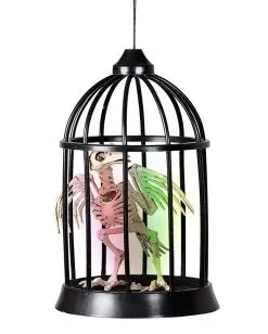 Krähen Skelett Im Käfig Halloween Animatronic 7 Krähen Skelett Im Käfig Halloween Animatronic -Karneval Universe Verkäufe raben skelett im kaefig halloween animatronic raven in cage animatronic halloween dekoration 51447 03