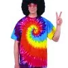 Rainbow Hippie Shirt -Karneval Universe Verkäufe rainbow hippie t shirt hippie kostuem batik t shirt maenner kostuem 18551 01