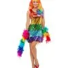 Rainbow Pailletten Glitter Kleid -Karneval Universe Verkäufe regenbogen pailletten kostuem kleid gay pride kostueme faschings kostueme 37252 1