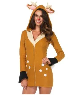 Bambi Reh Kostüm Für Damen -Karneval Universe Verkäufe rehkitz bambi damenkostuem tierkostueme fuer damen faschings reh kostuem 31359 4