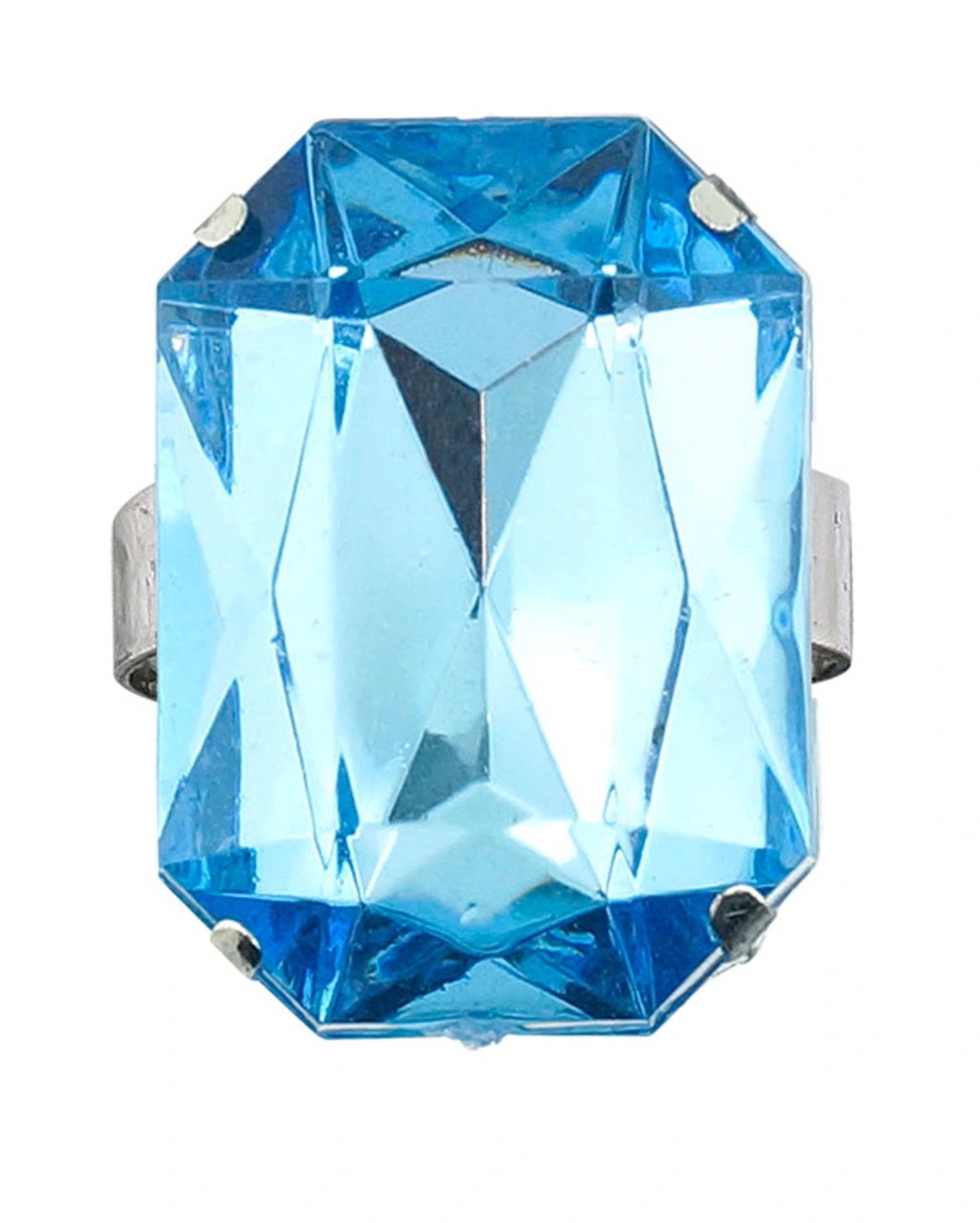 Ring Mit Aquamarinblauem Schmuckstein 3 Ring Mit Aquamarinblauem Schmuckstein