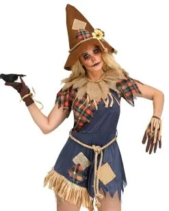 Scary Crow Frauen Kostüm 7 Scary Crow Frauen Kostüm -Karneval Universe Verkäufe scary crow damen kostuem vogelscheuche kostuem halloween damen kostuem 37635 3