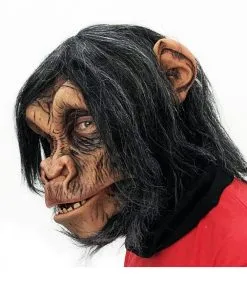 Schimpansen Maske Deluxe -Karneval Universe Verkäufe schimpansen maske affenmaske chimp mask tiermaske 14243 03