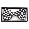 Schwarz-weiße Schachbrett Fliege Deluxe 1 Schwarz-weiße Schachbrett Fliege Deluxe -Karneval Universe Verkäufe schwarz weiss karierte fliege deluxe schleife kostuem zubehoer herrenfliege checkered tie