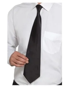 Deluxe Gangster Krawatte Schwarz