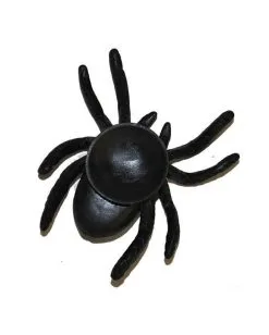 Schwarze Spinnen Mit Saugnapf 4 Stück -Karneval Universe Verkäufe schwarze spinnen mit saugnapf black spiders with suction cup halloween deko 52822 03