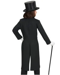 Schwarzer Frack Für Kinder -Karneval Universe Verkäufe schwarzer frack kinderkostuem black tailcoat child costume showtanz kinderkostuem 36613 02