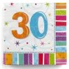 Servietten 30. Geburtstag -Karneval Universe Verkäufe serviette happy birthday 30 geburtstagsdekoration dreiigster geburtstag serviette 8802758 01