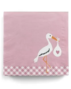 Storch Baby Rosa Servietten 20 St.