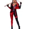 Erotischer Harley Bodysuit Kostüm -Karneval Universe Verkäufe sexy harley catsuit kostuem sexy harley catsuit costume erotischer harley quinn bodysuit 53711