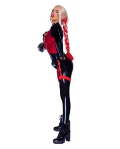Erotischer Harley Bodysuit Kostüm -Karneval Universe Verkäufe sexy harley catsuit kostuem sexy harley catsuit costume erotischer harley quinn bodysuit 53711 4