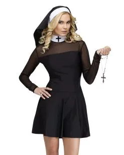 Sexy Sister Nonnenkostüm Für Frauen -Karneval Universe Verkäufe sexy sister nonnen kostuem halloween nonnen kostuem halloween und faschingskostueme 37653 3