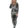Kapuzenkleid Skelett -Karneval Universe Verkäufe skelett kapuzenkleid halloween skelett kostuem skeletal dress 29267