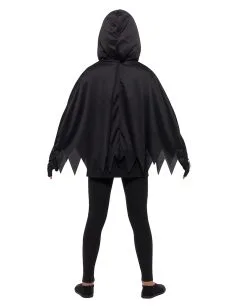 Kinder Poncho Skelett Mit Handschuhe -Karneval Universe Verkäufe skelett kinder poncho mit handschuhe skelett ueberwurf als halloween verkleidung skeleton kit 35848 4