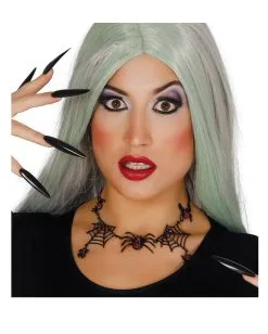 Spinnennetz Collier Mit Spinnweben