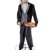 Sprechender Hausdiener Mit Tablett 2 Sprechender Hausdiener Mit Tablett -Karneval Universe Verkäufe sprechender butler mit tablett halloween animatronic talking butler with tablet 51759 01