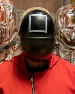 Squid Maske Viereck Deluxe -Karneval Universe Verkäufe squid maske kreis deluxe squid mask circle deluxe squid mascara circulo deluxe 51966 04